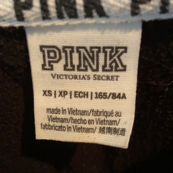 PINK black cropped crewneck - Picture 3 of 3
